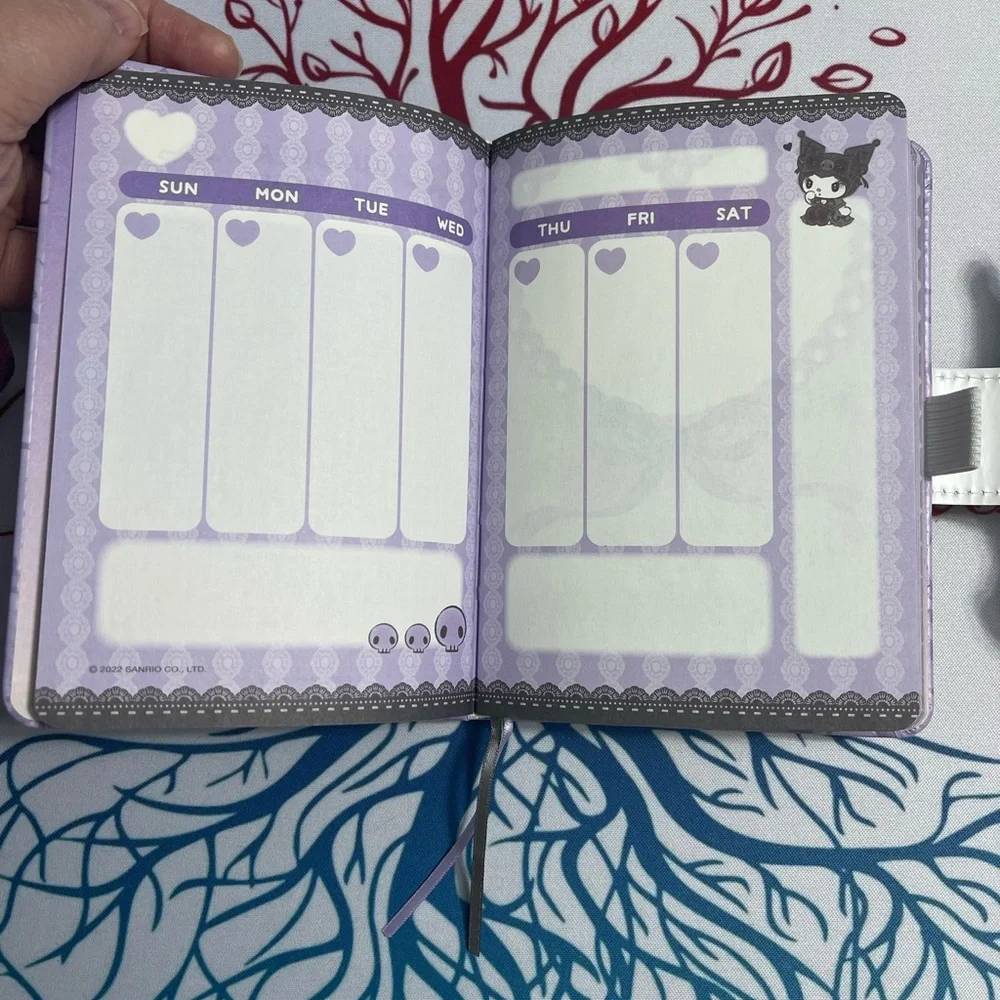 Sanrio Lolita Kuromi A6 Planner - Purple and Black